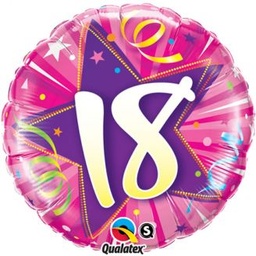 [24002] Folie helium ballon 18 Shining Star roze