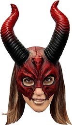 [54-26029] Masker met Hoorns, Devil Mythical Horned Skull