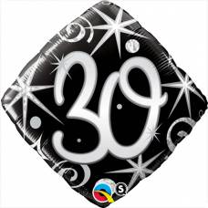 [30007] Folie helium ballon 30 jaar Sparkles