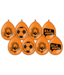 [8013003] Loeki Party Ballonnen Oranje 8st