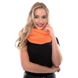 [46647] Gebreide sjaal oranje