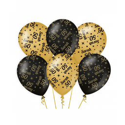 [7031318] Ballonnen Classy gold/black-Sarah 50