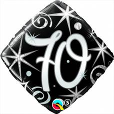 [30039] Folie helium ballon 70 jaar Sparkles