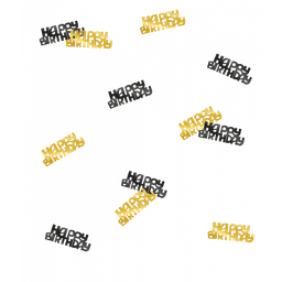 [7031715] Classy Party Table Confetti Happy Birthday