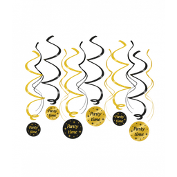 [7031916] Hangdeco Swirl Classy Party Party Time