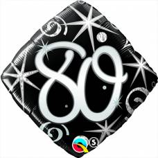 [30285] Folie helium ballon 80 jaar Sparkles