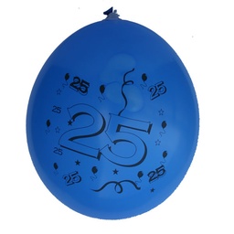 [10360] Ballonnen Bedr.25 jaar 10 st.