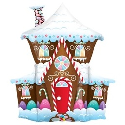 [14941] Folie helium ballon Shape Gingerbread House