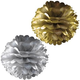 Decoratie pompons 30 cm, div. kleuren