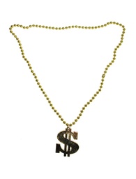 [53491] Ketting Dollarteken goud