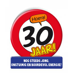 [7028506] Verkeersbord wenskaart 30 jaar