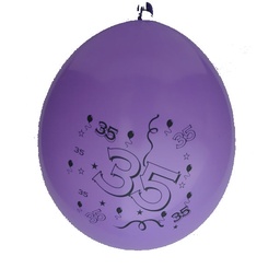[10362] Ballonnen Bedr.35 jaar 10 st.