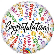 [55812] Folie ballon Congratulations stream
