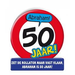 [7028509] Verkeersbord wenskaart Abraham