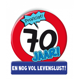 [7028513] Verkeersbord wenskaart 70 jaar