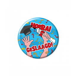 [60147133] Button klein Hoera Geslaagd
