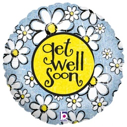 [86923H] Folie helium ballon Get Well Soon