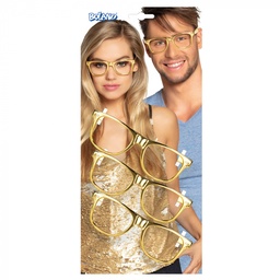 [02627] Partybrillen goud 3stuks