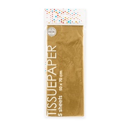 Tissuepaper 5 vel, 50x70 cm, div. kleuren