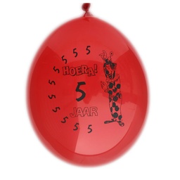 [10349] Ballonnen Bedr.5 jaar 10 st.