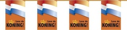 [61678] Vlaggenlijn Leve de Koning! papier 6m