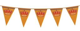 [61813] Vlaggenlijn Koningsdag Oranje plastic 8m