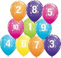 Ballonnen bedr Q11 5 st  1 -10 jaar