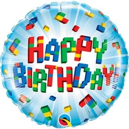 [25541] Folie ballon Happy Birthday blokken