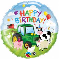 [29612] Folie ballon Happy Birthday boerderij