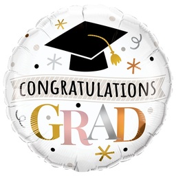 [25757] Folie helium ballon Congratulations Grad