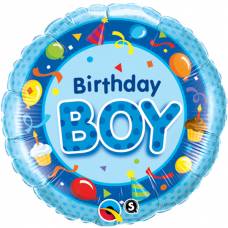 [26269] Folie helium ballon Happy Birthday Boy
