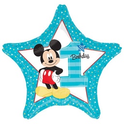 [34335] Folie helium ballon 1st birthday Mickey