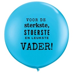 [00001208] Ballonnen Bedr Voor de Sterkste Vader Q3ft