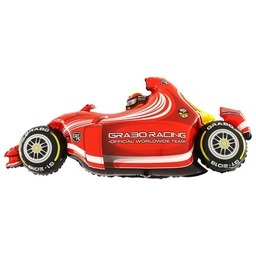 [243G] Folie helium ballon Shape Speedy Car Rood (124cm)