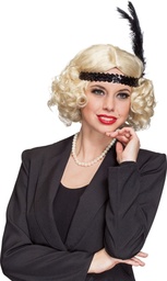 [32360] Pruik 20's blond met band