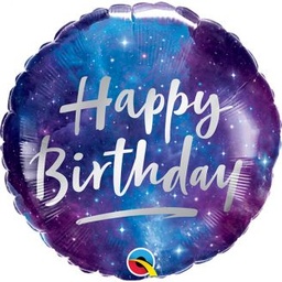 [12273] Folie ballon Happy Birthday galaxy
