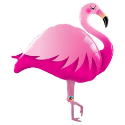 [57807] Folie helium ballon Shape Pink Flamingo