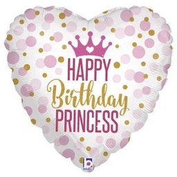 [36700GH] Folie ballon Happy Birthday princes