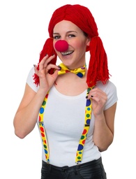 [55278] Accessoire-set Clown (bretels, strik en neus)