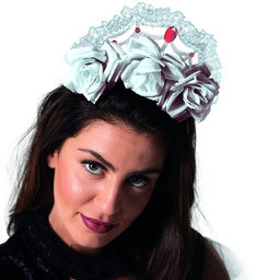 [94318] Diadeem met roosjes