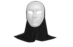 [61847] Masker wit met kap