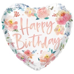 [23174] Folie ballon Happy Birthday rozen