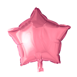 [8531] Folie helium ballon Ster roze