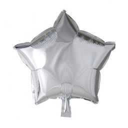 [8533] Folie helium ballon Ster zilver