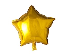 [8534] Folie helium ballon Ster goud