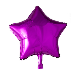 [8536] Folie helium ballon Ster fuchsia