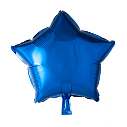 [8539] Folie helium ballon Ster donkerblauw