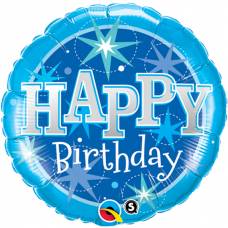 [37919] Folie ballon Happy Birthday Sparkle