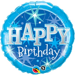 [43216] Folie ballon Happy Bday Sparkle XL