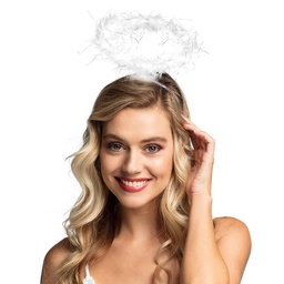 [52860] Engelen aureool / tiara wit
